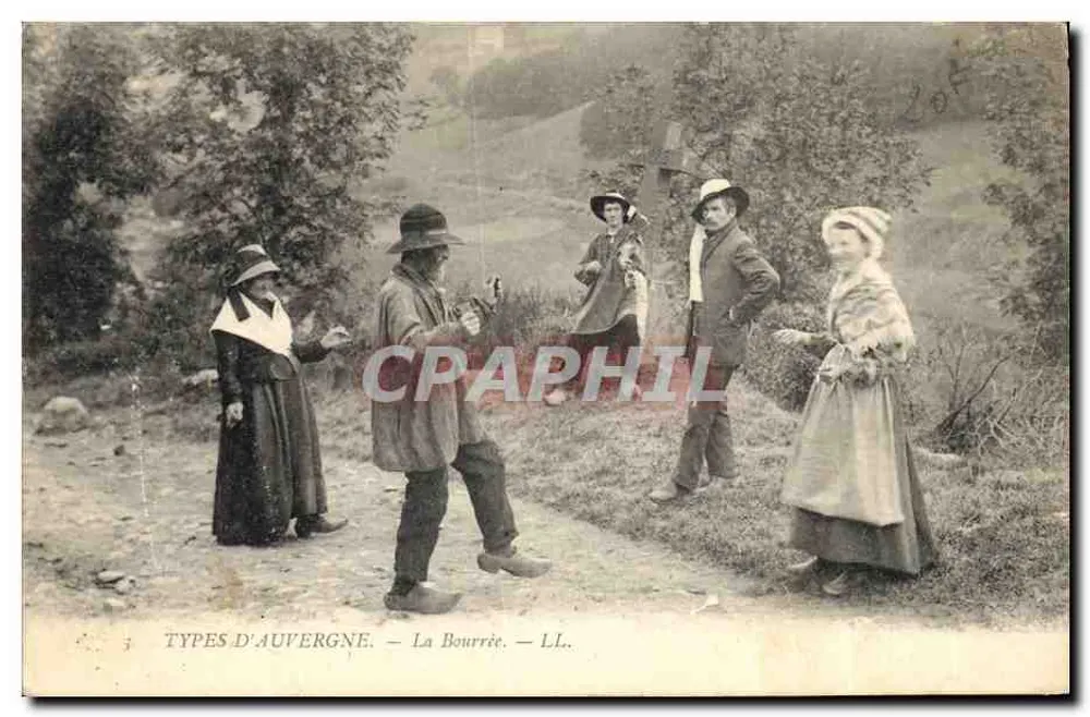Tipos de Auvergne — La Bourriée — LL. - Frente
