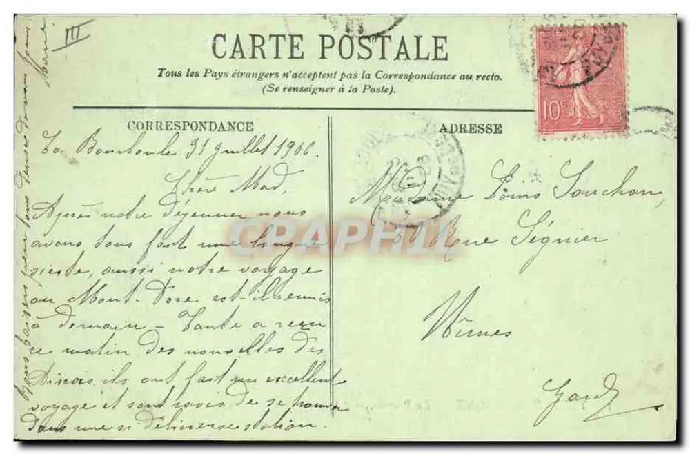 Tipos de Auvergne — La Bourriée — LL. - Verso
