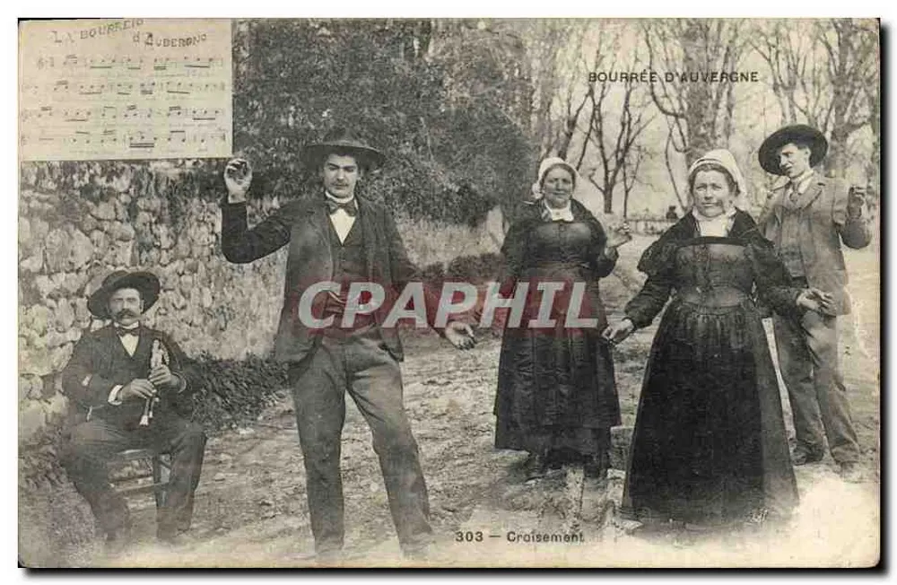 Bourrée d'Auvergne — Dança tradicional — Croisement, n°303 - Frente