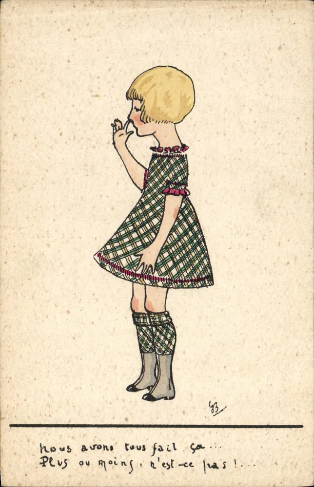Mädchen in Karohemd — Illustration — Verlag Color, Nr. 192 - Vorderseite