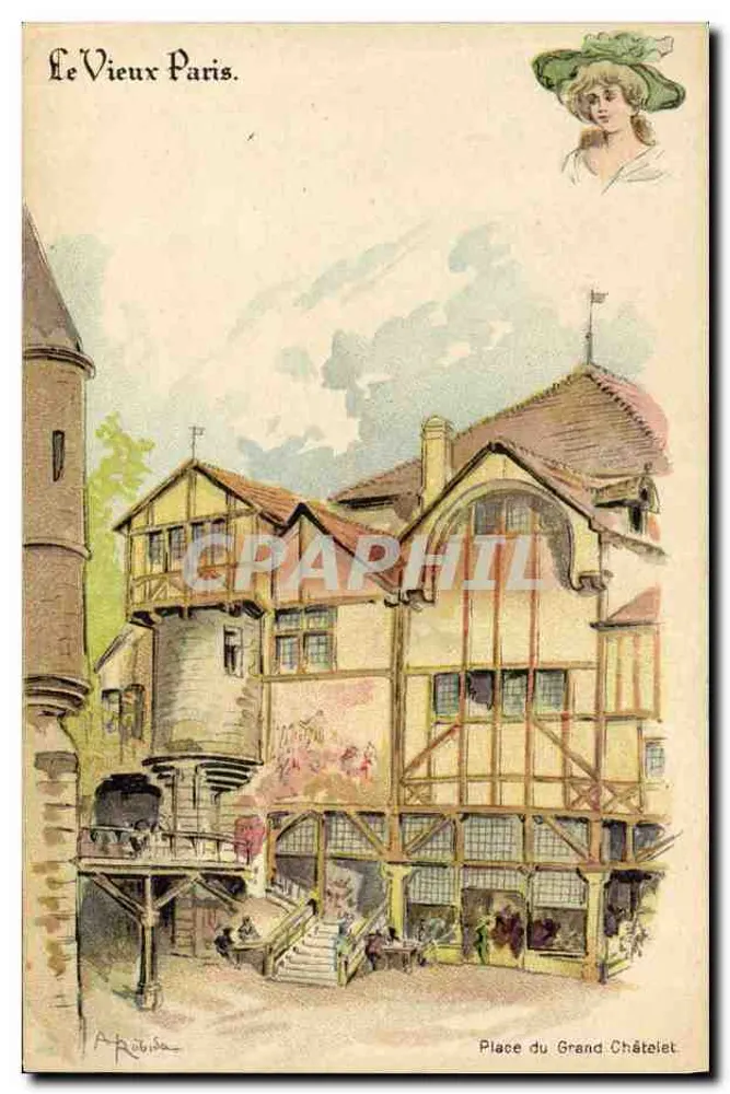 Place du Grand Châtelet — Alt-Paris — A. Rüdisa - Vorderseite
