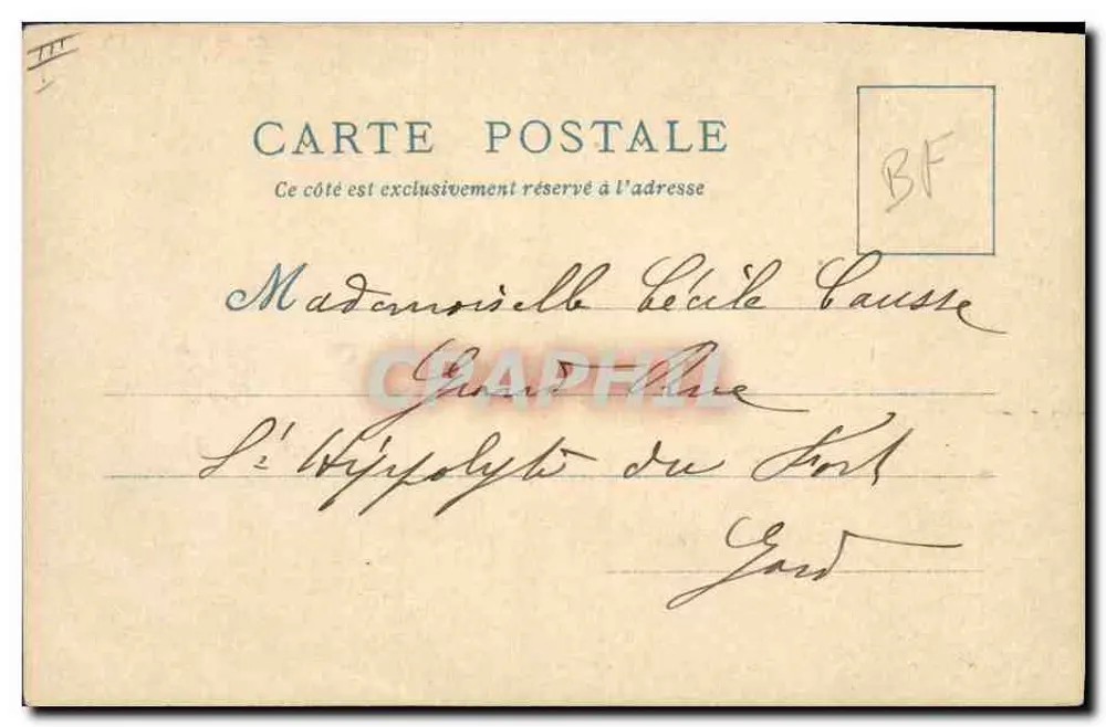 Le Châtelet — Stare Paryż — wydawca A. Roland - Rewers