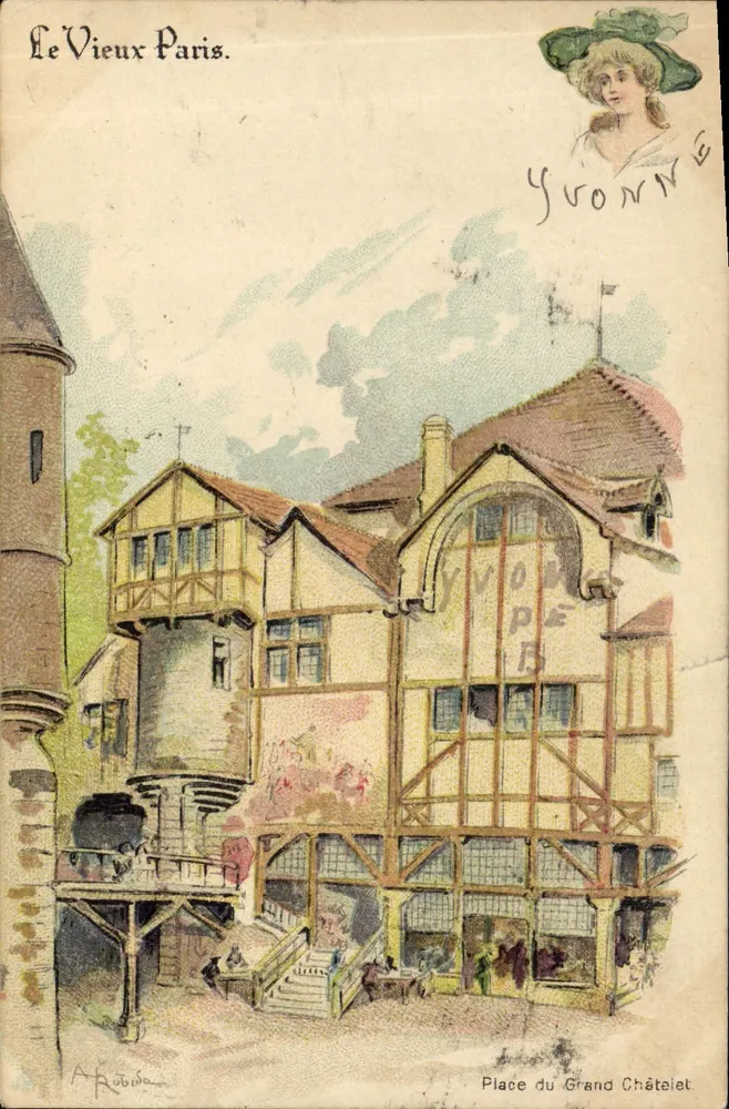 Place du Grand Châtelet — Paris — A. Robida - Vorderseite