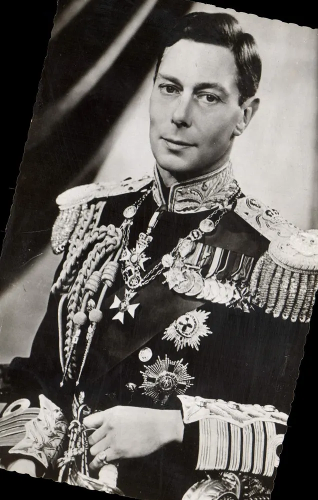 George VI — Rei da Inglaterra — Impresso na França 10778 - Frente