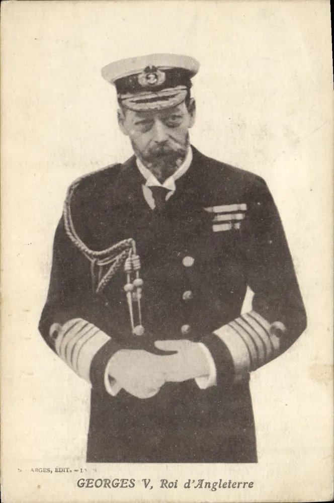 George V, Rei da Inglaterra — em uniforme naval — editor S. Argès, n° 148 - Frente