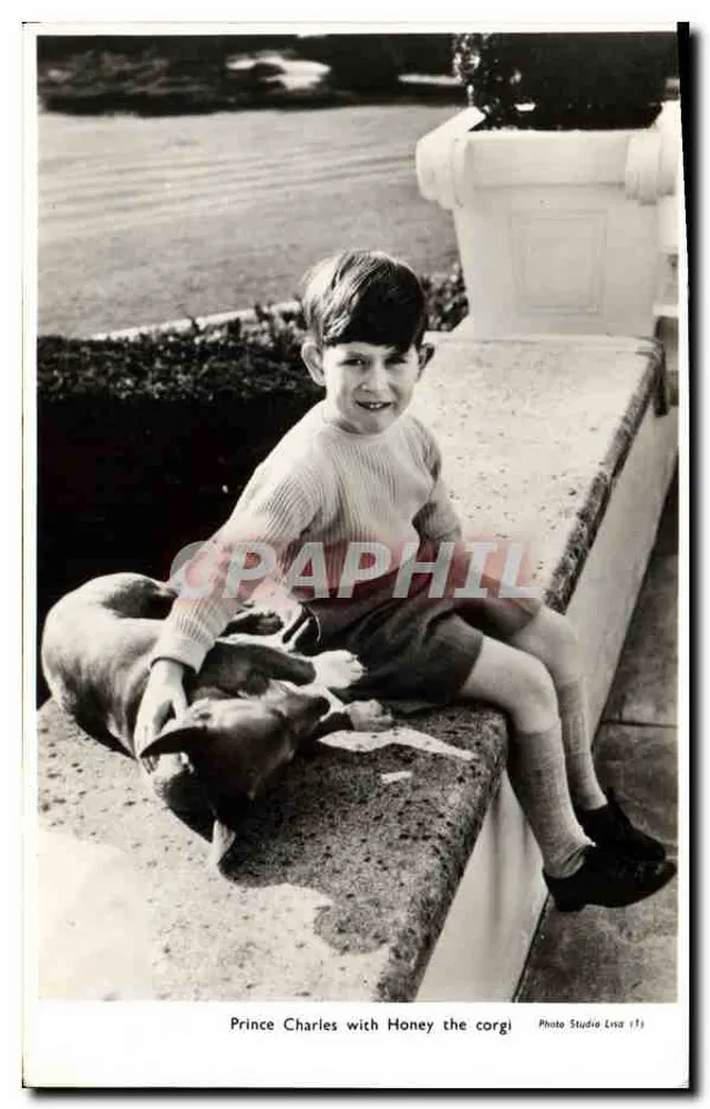 Prinz Charles mit Honey dem Corgi — Photo Studio Lisa 111 - Vorderseite