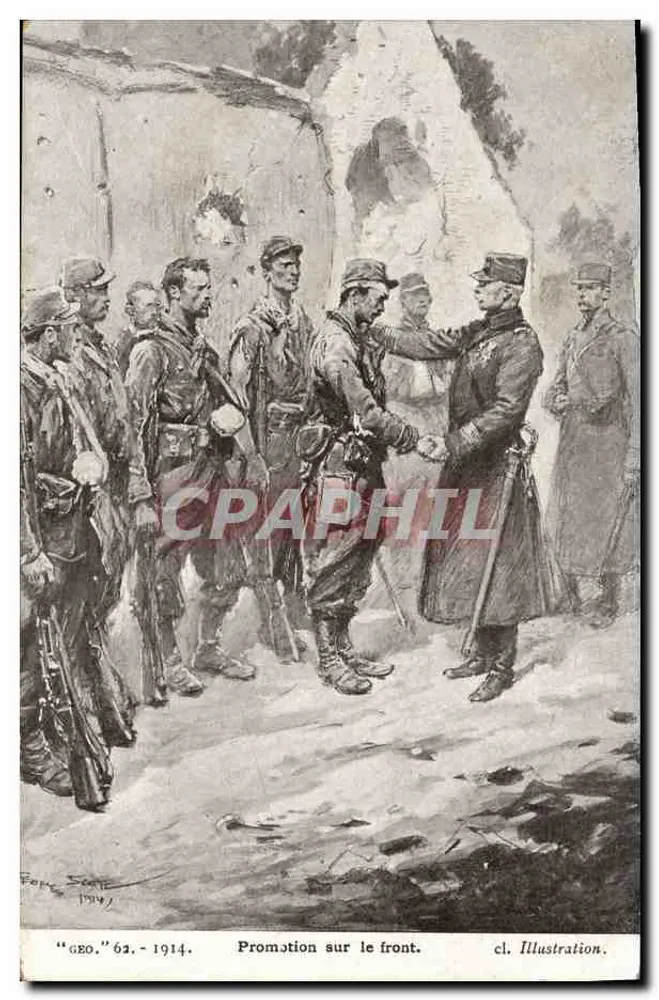 Propaganda am Front — "GEO." 62 - 1914. cl. Illustration. - Vorderseite