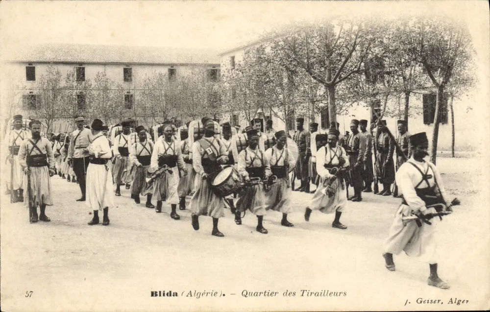 Blida (Algerien) — Viertel der Tirailleurs — J. Getser, Algier - Vorderseite