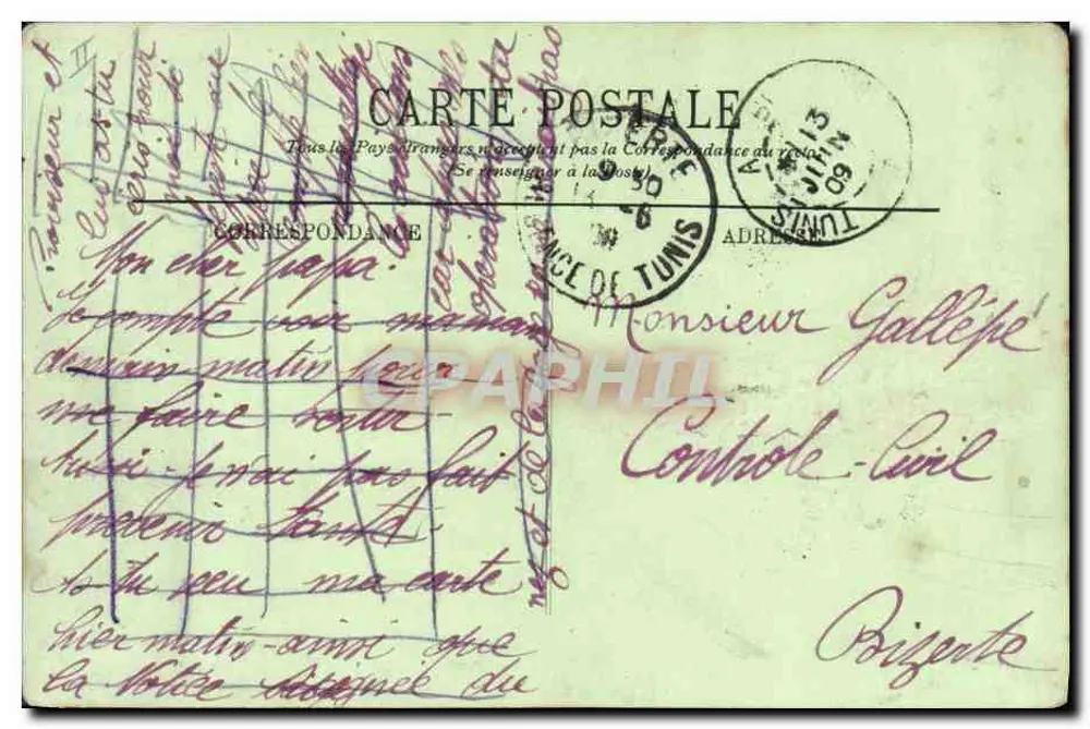 Cenas e Tipos — Tirailleurs Argelinos — Editor P. L. n° 2221 - Verso