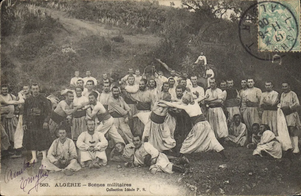 Algerije — Militaire scènes — Ideale Collectie P. S. n°583 - Voorkant