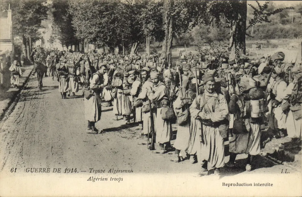 Tropas Argelinas — Guerra de 1914 — Edição I.L. - Frente