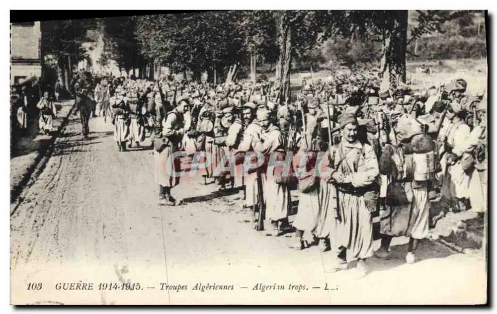 Tropas Argelinas — Guerra 1914-1915 — L_ — Graphil 103 - Frente