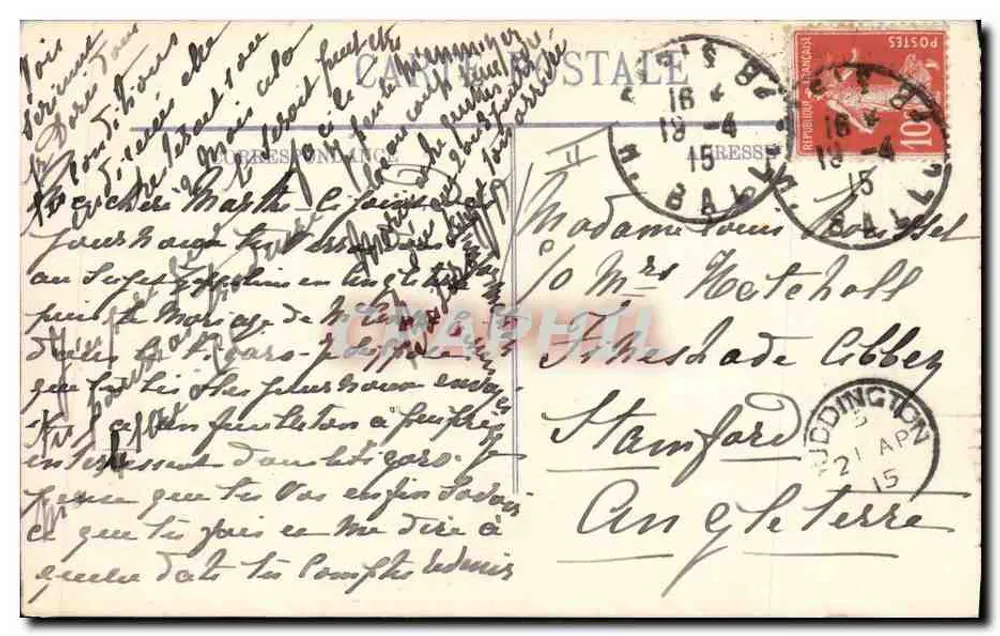 Tropas Argelinas — Guerra 1914-1915 — L_ — Graphil 103 - Verso