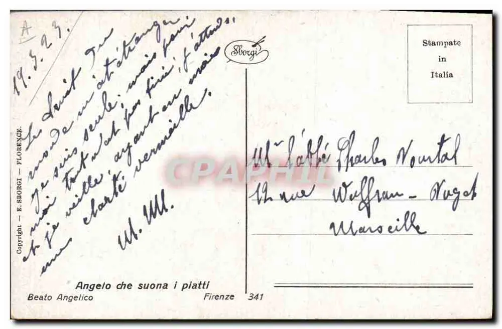 बैटो एंजेलिको के घंटों के ध्वनि — एडिटर ई. स्बोर्गी, संख्या 341 - पीछे