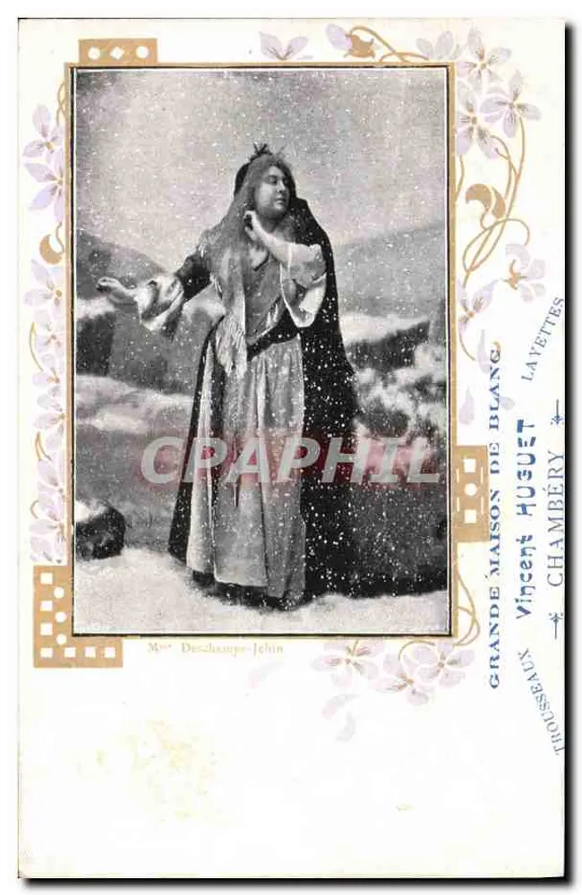 Sra. Deslamps-Jehin — cena de neve — Grande Maison de Blanc, Vincent Huguet, Chambéry - Frente