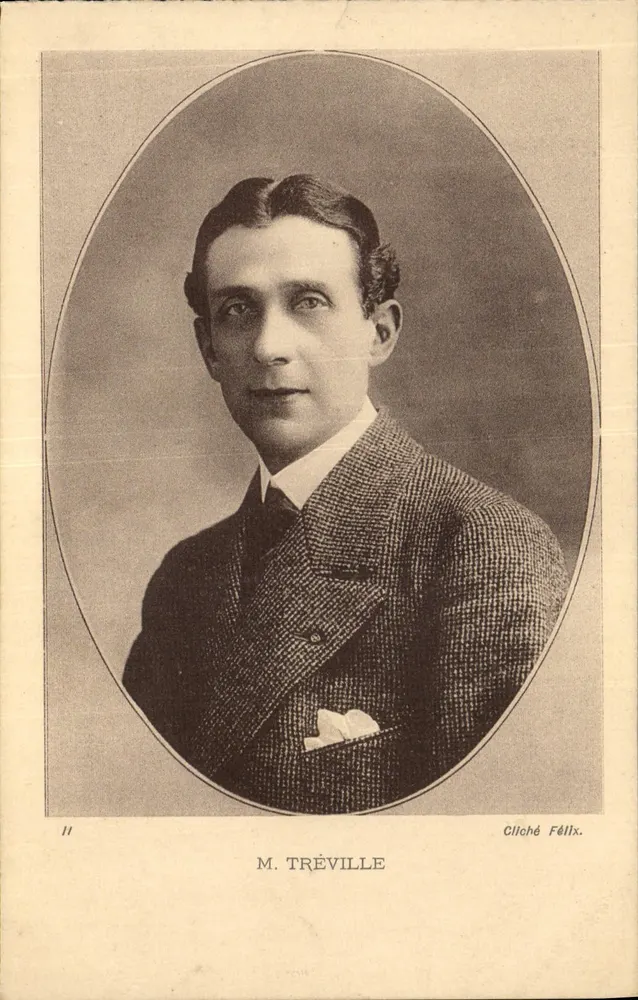 M. Tréville — retrato — Cliché Félix - Frente