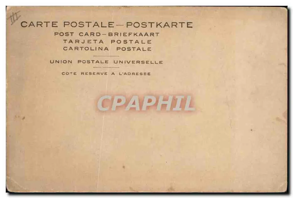Mademoiselle Vermillon de Bryson — scène de danse en robe rouge — éditeur non imprimé sur la carte - Verso