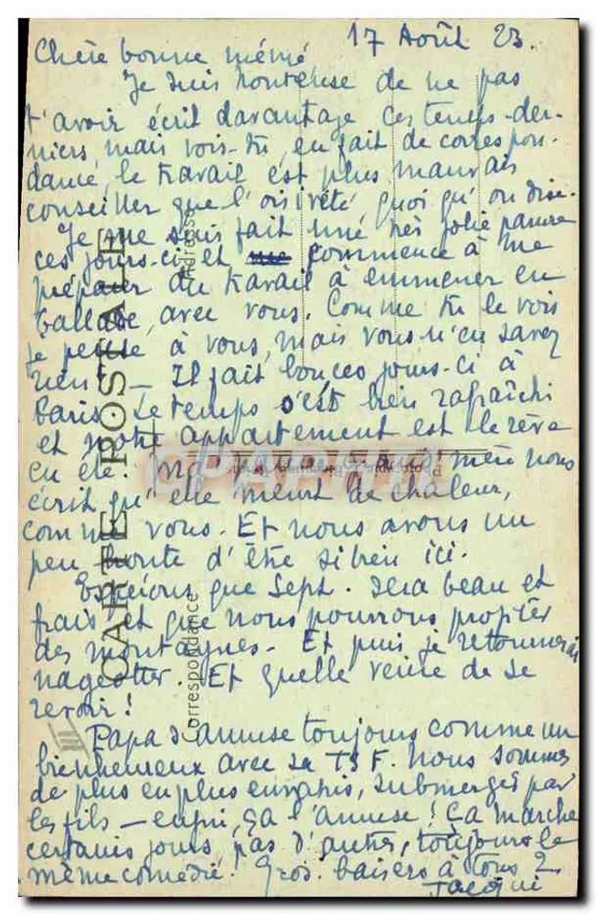 Das Leben im Dorf — Missionen des P. Saint-Esprit — Missionen der P. des Saint-Esprit - Rückseite