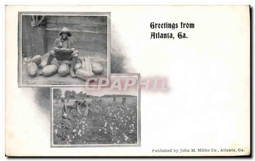 Atlanta, Ga. — Agrarische Szenen — Verlag: John M. Miller Co., Atlanta, Ga. - Vorderseite