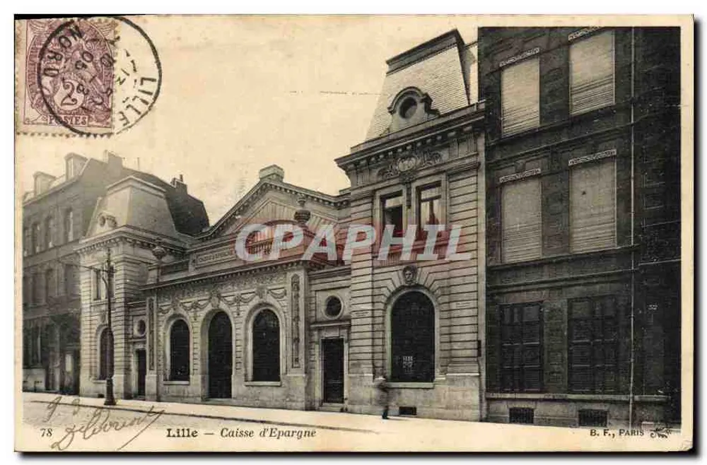 Lille — Caixa de Economia — B. F., Paris, n°78 - Frente