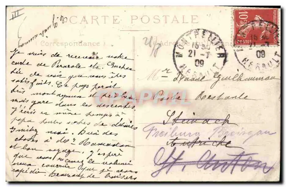 Montpellier — Die Sparkasse & Place Giral - Rückseite