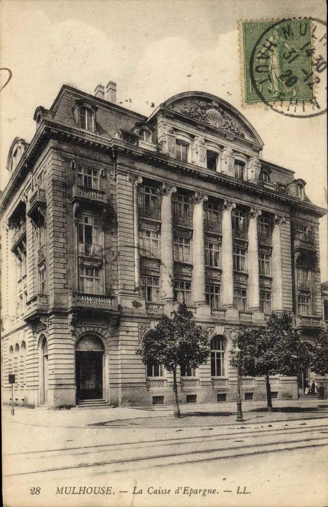 Mulhouse — A Caixa de Poupança — LL. n°28 - Frente