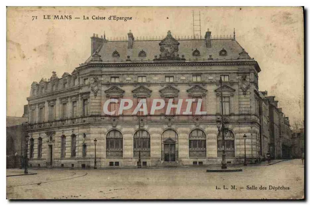 Le Mans — A Caixa de Poupança — Sala das Notícias - Frente