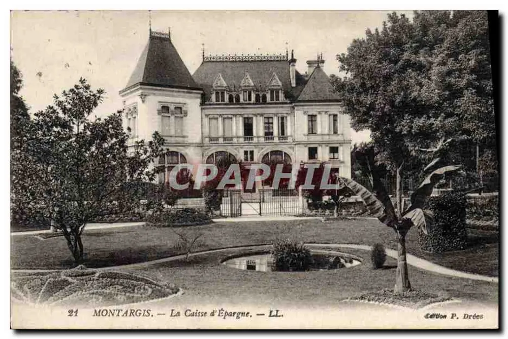 Montargis — A Coxa de Epargne — Edição P. Drées - Frente