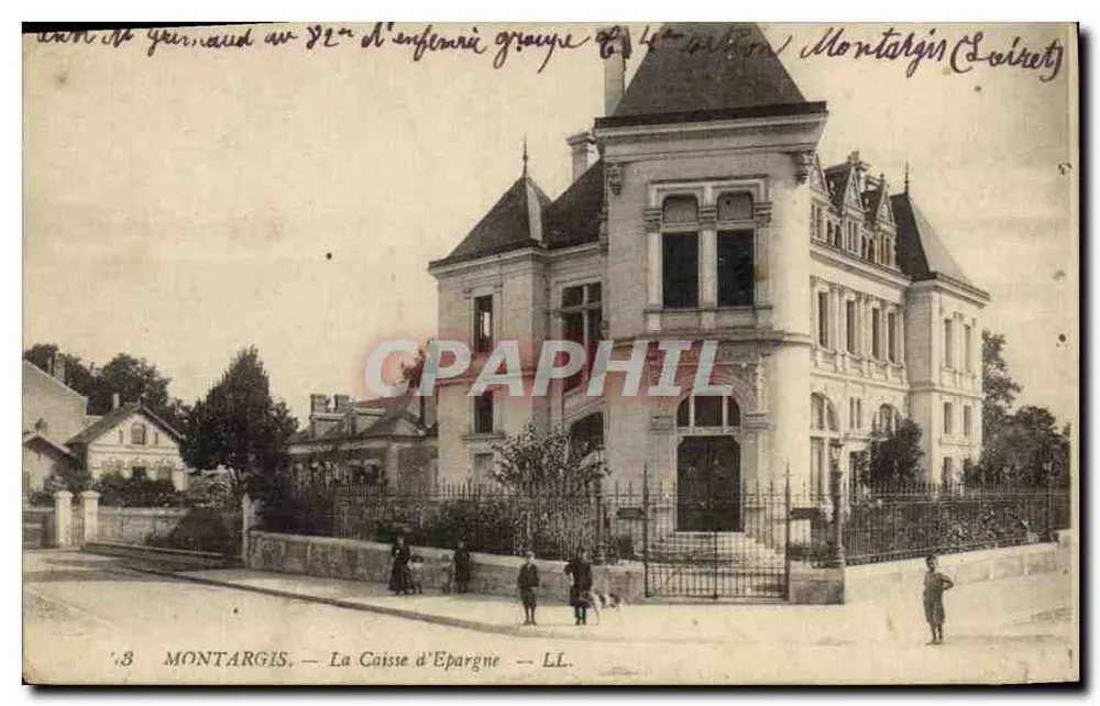 Montargis — A Caixa de Economia — LL. - Frente