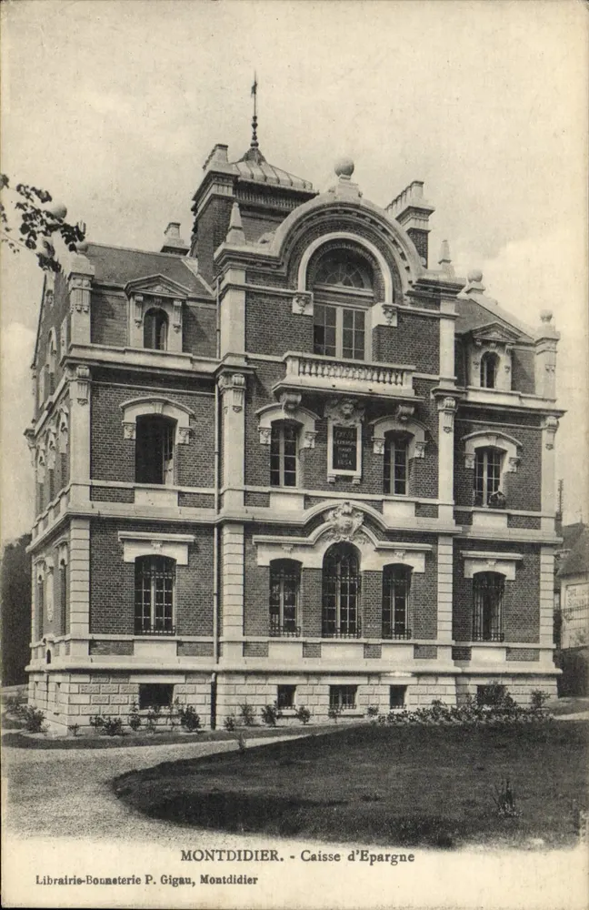 Montdidier - Caixa de Poupança - Livraria-Biblioteca P. Gigau - Frente