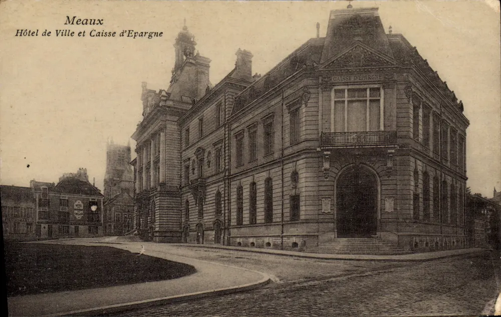 Meaux — Rathaus und Sparkasse — Brevet L. Duparique, Florenville - Vorderseite