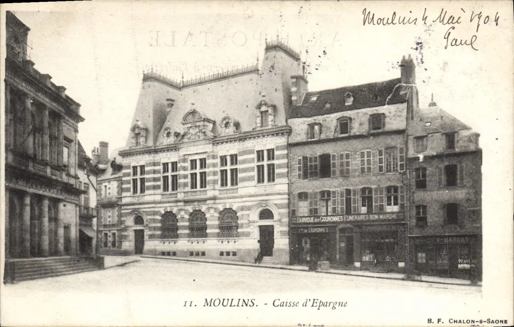 Moulins - Sparkasse — B. F. Chalon-saône, n°11 - Vorderseite