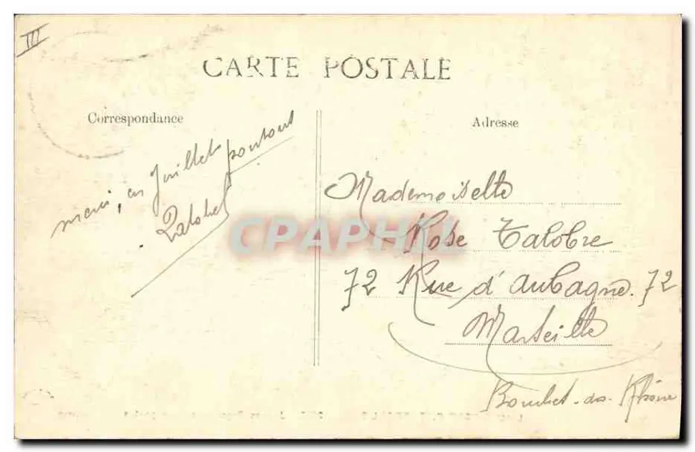 Pittorelle Auvergne — junge Auvergne-Damen — VDC n°2035 - Rückseite