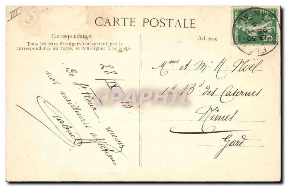 Junge Auvergne-Bäuerinnen — 2035 — Verlag PITTTORESQUE - Rückseite