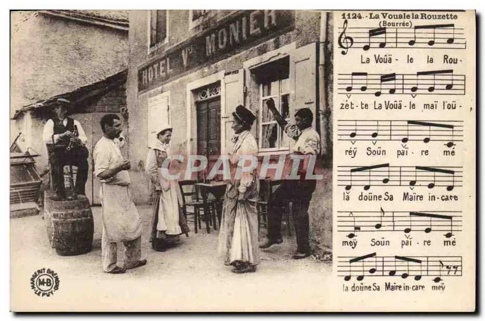La Vouâla Rouzette — Bourrée — Wydawnictwo Sztuki Margerit - Le Puy - Awers