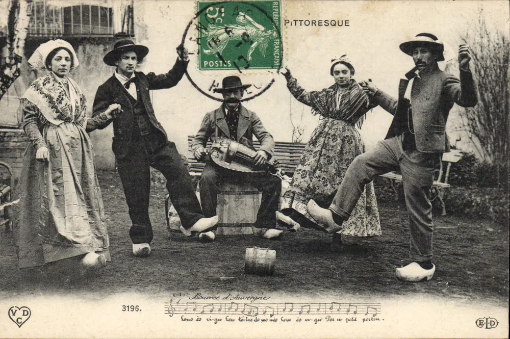 Bourge d'Auvergne — Dança e música — Editor E.P.D. n° 3196 - Frente