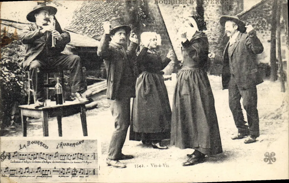 A Dança da Bourrée de Aubergne — Vis-à-Vis — MTPL n°3542 - Frente