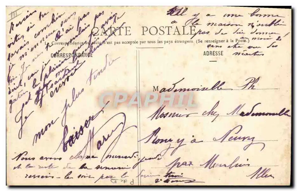 Traje dos arredores de Clermont-Ferrand — Lib. Bougé-Béal, 21, Rue de l'Écu — n° 202 - Verso