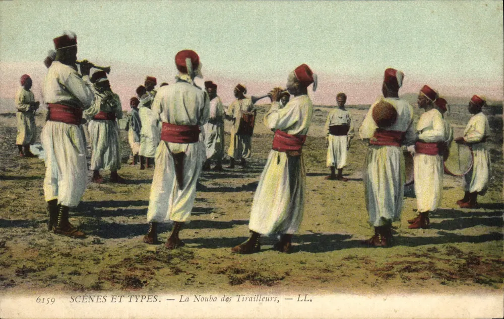 La Nouba der Tirailleurs — SCENES ET TYPES — LL. — Nr. 6159 - Vorderseite