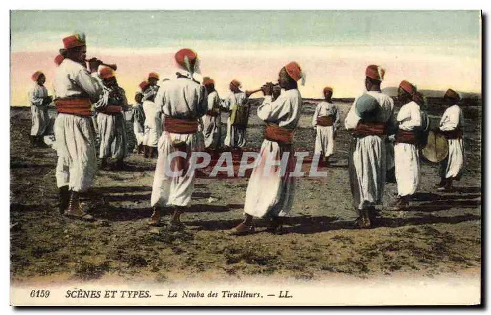 Die Noubâ der Tirailleurs — SCÈNES ET TYPES — LL. — Nr. 6159 - Vorderseite