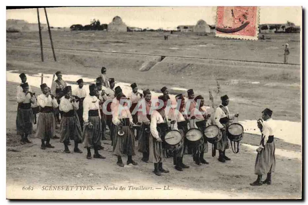 Nouba der Tirailleurs — SCÈNES ET TYPES — LL. — n° 6062 - Vorderseite