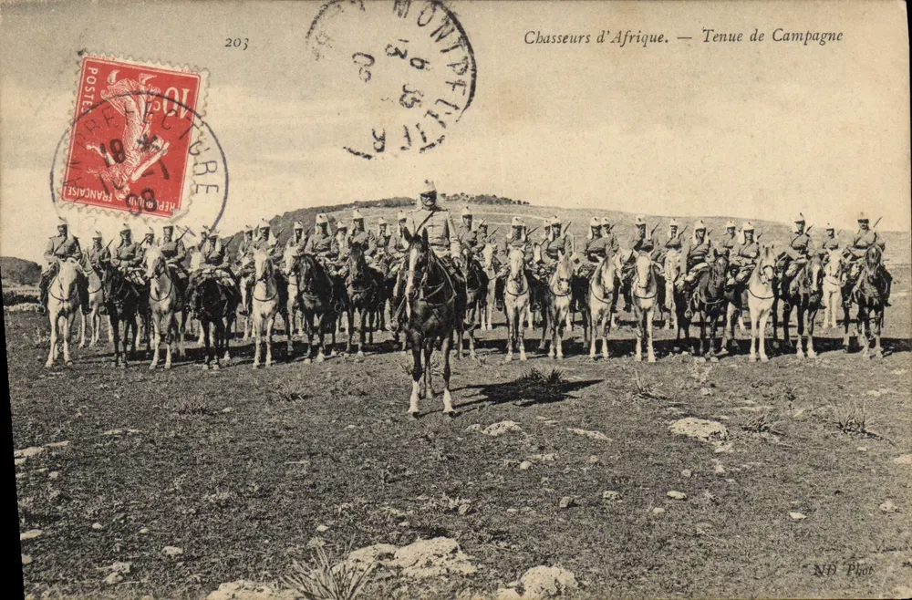 Chasseurs d'Afrique — Felduniform — NB Phos - Vorderseite