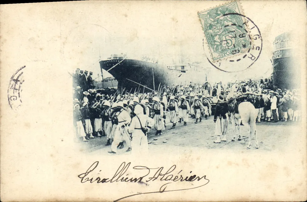 Cerimônia de despedida da Argélia — Tirallium Argelino — editor não visível - Frente