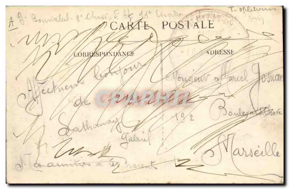Camp de Sathonay (Ain) — Afrikanische Schützen im Übungsdienst — G.B. - Rückseite