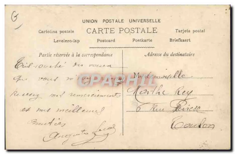 Mata-Hari — dançarina exótica — Walery, Paris, n° 5116 - Verso