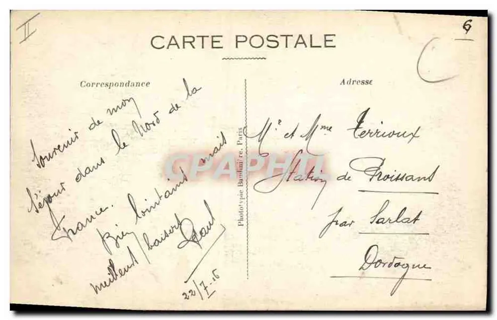 Montdidier — A Caixa de Economia — Photothèque Baudinière, Paris - Verso