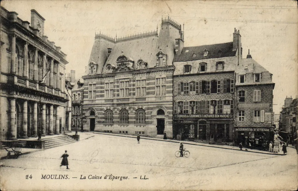 Moulins — A Caixa de Poupança — LL. n°14 - Frente