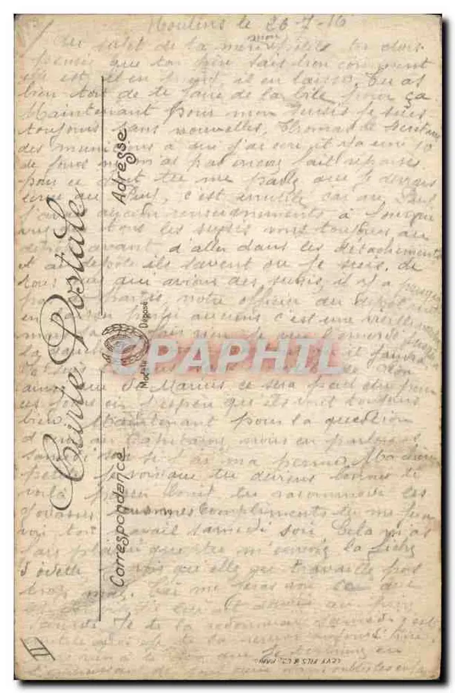 Moulins — A Caixa de Poupança — LL. n°14 - Verso