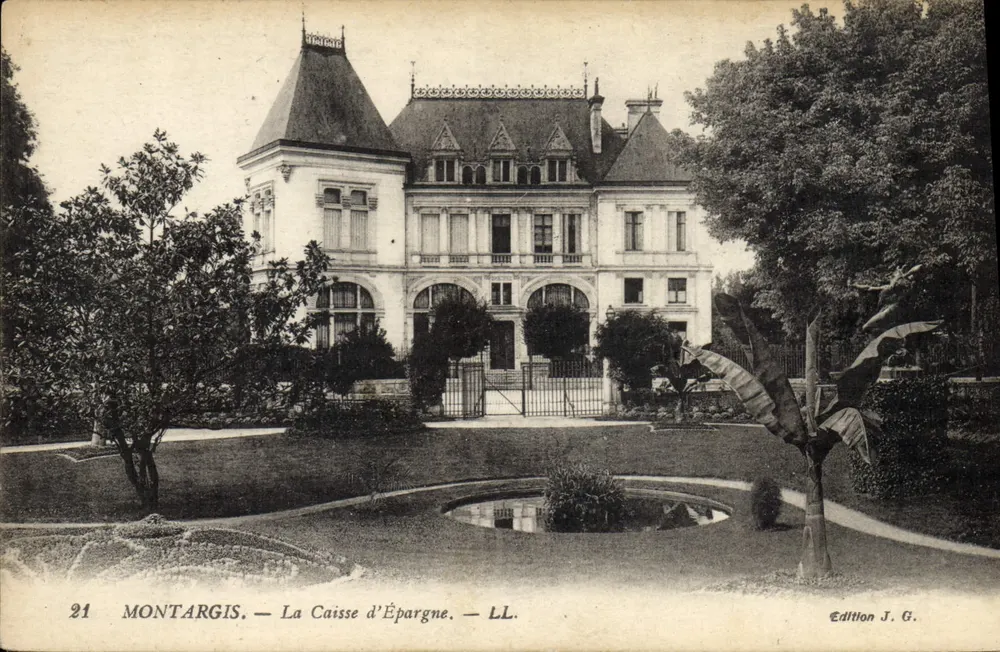 Montargis — A Caixa de Poupança — Edição J. G. - Frente
