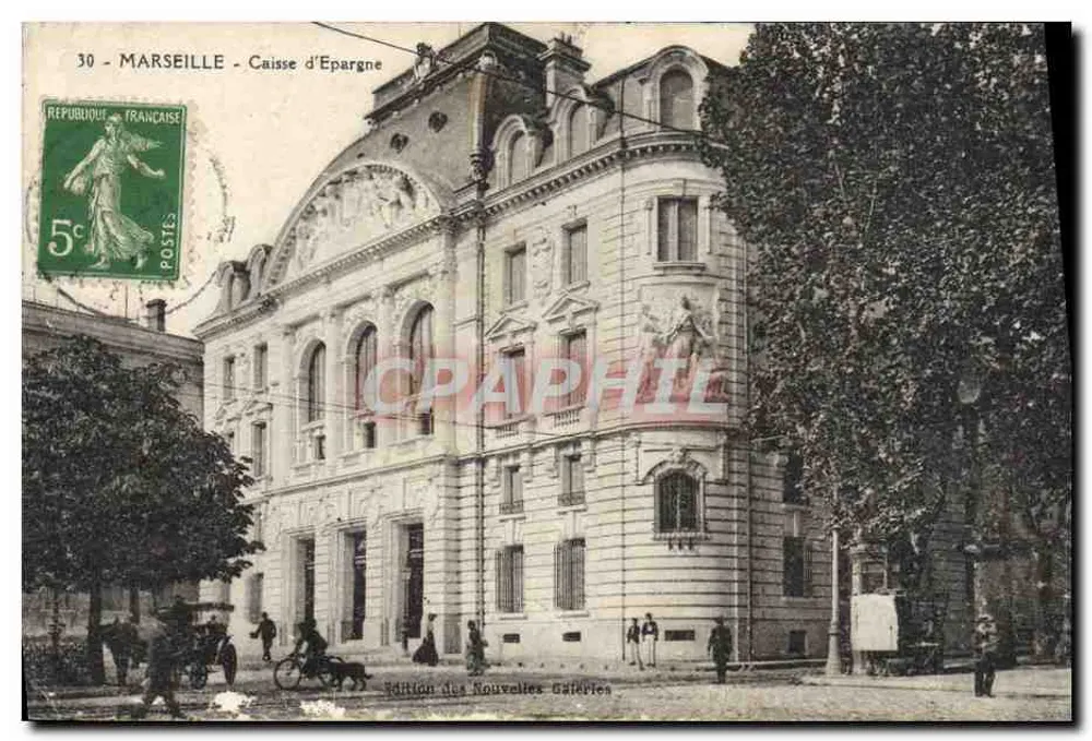 Marseille - Caisse d'Epargne - Éditeur : Édition des Nouvelles Galeries - Frente